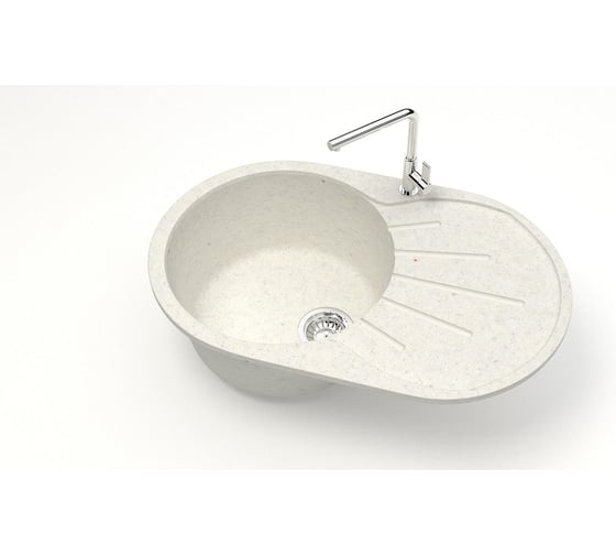 Изображение товара Мойка AQUADREAM матовая 110/Q7 хлопок овал с крылом AQ110Q007