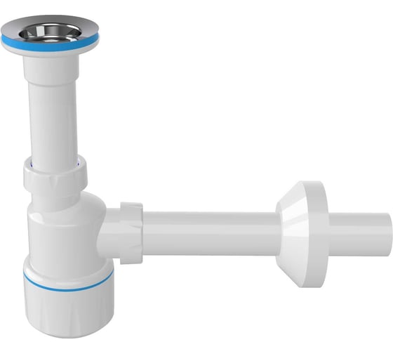 Изображение товара Сифон для умывальника, выпуск 64мм, длина винта 65 мм, выход прямая труба 32 мм Nova 1012
