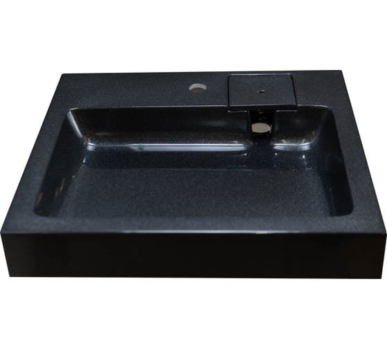 Изображение товара Раковина над стиральной машиной Stella Polar Солярис 60-55, черный металлик SP-00001340