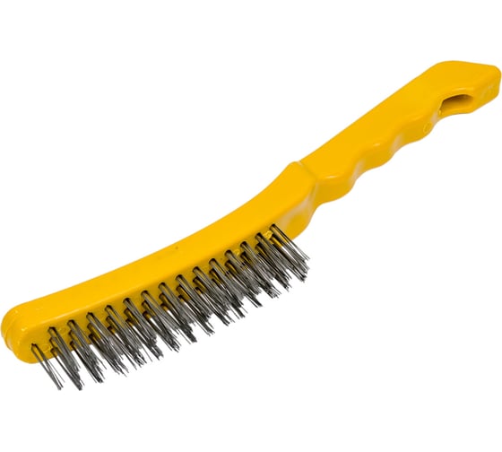 Изображение товара Щетка Спец 3-рядная стальная, пластиковая ручка 3899