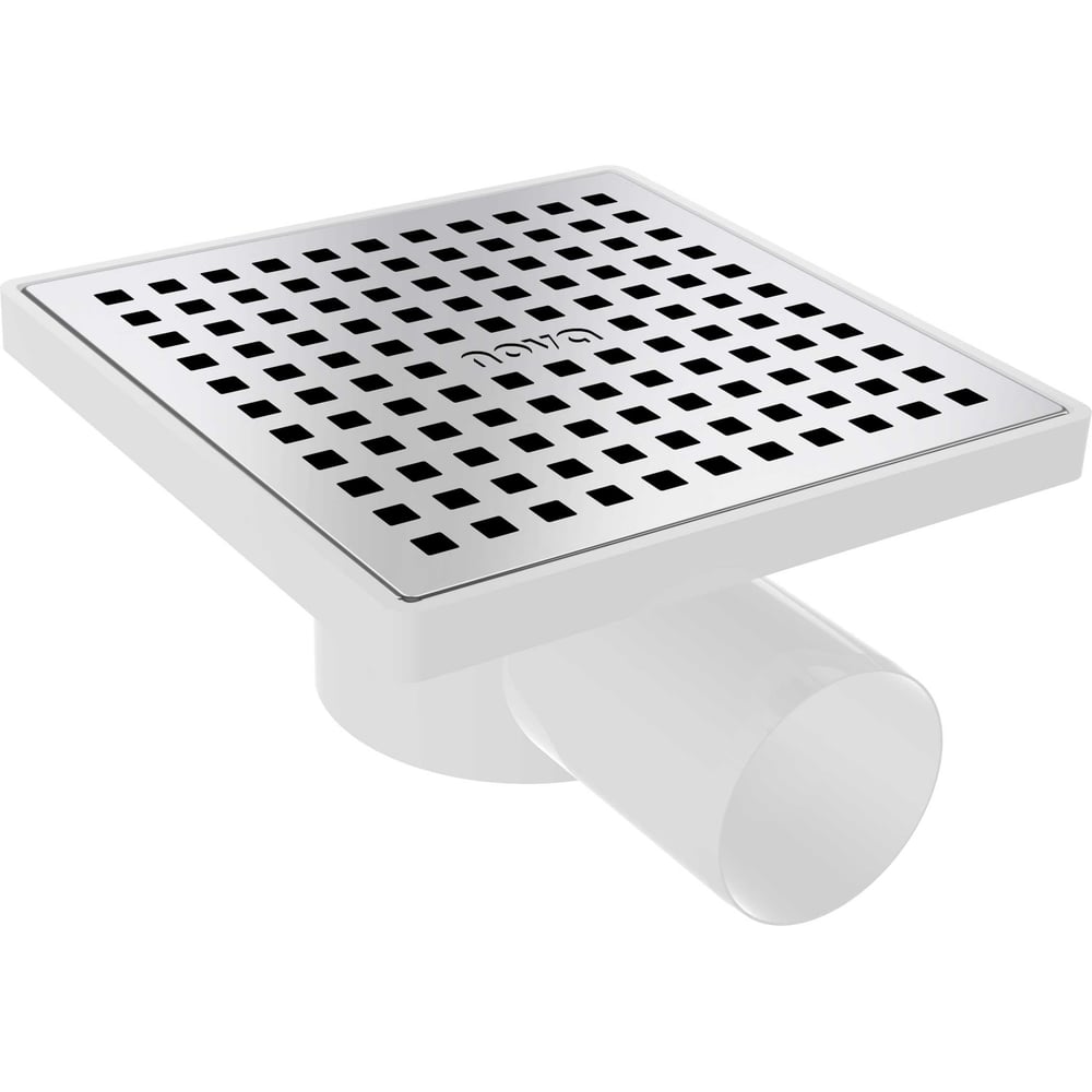 Изображение товара Сантехнический трап Nova нержавеющая сталь 15x15 боковой ø50