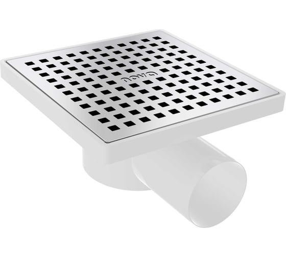 Изображение товара Сантехнический трап Nova нержавеющая сталь 15x15, боковой, ø50 5026