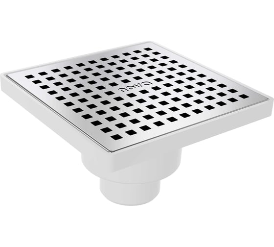 Изображение товара Сантехнический трап Nova нержавеющая сталь 15x15, нижний, ø50 5036