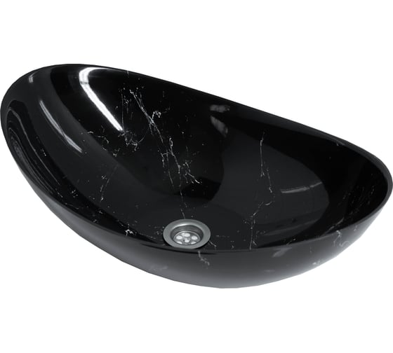 Изображение товара Накладная раковина Stella Polar Орион, черный мрамор SP-00001055