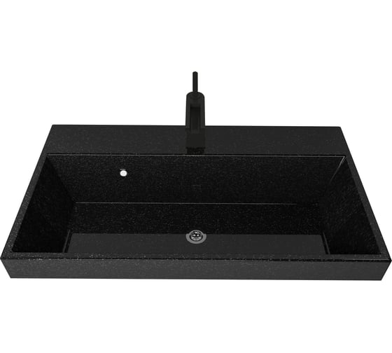 Изображение товара Раковина Stella Polar Стандарт 80 черный металлик SP-00001370