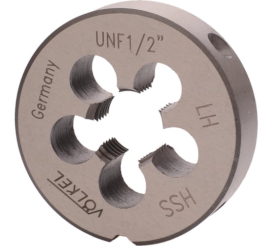 Изображение товара Плашка VOELKEL левая UNF 1/2-20 HSS 38x10мм V24222