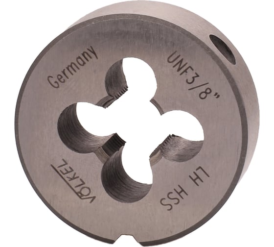 Изображение товара Плашка VOELKEL левая UNF 3/8 -24 HSS 30x11мм V24218