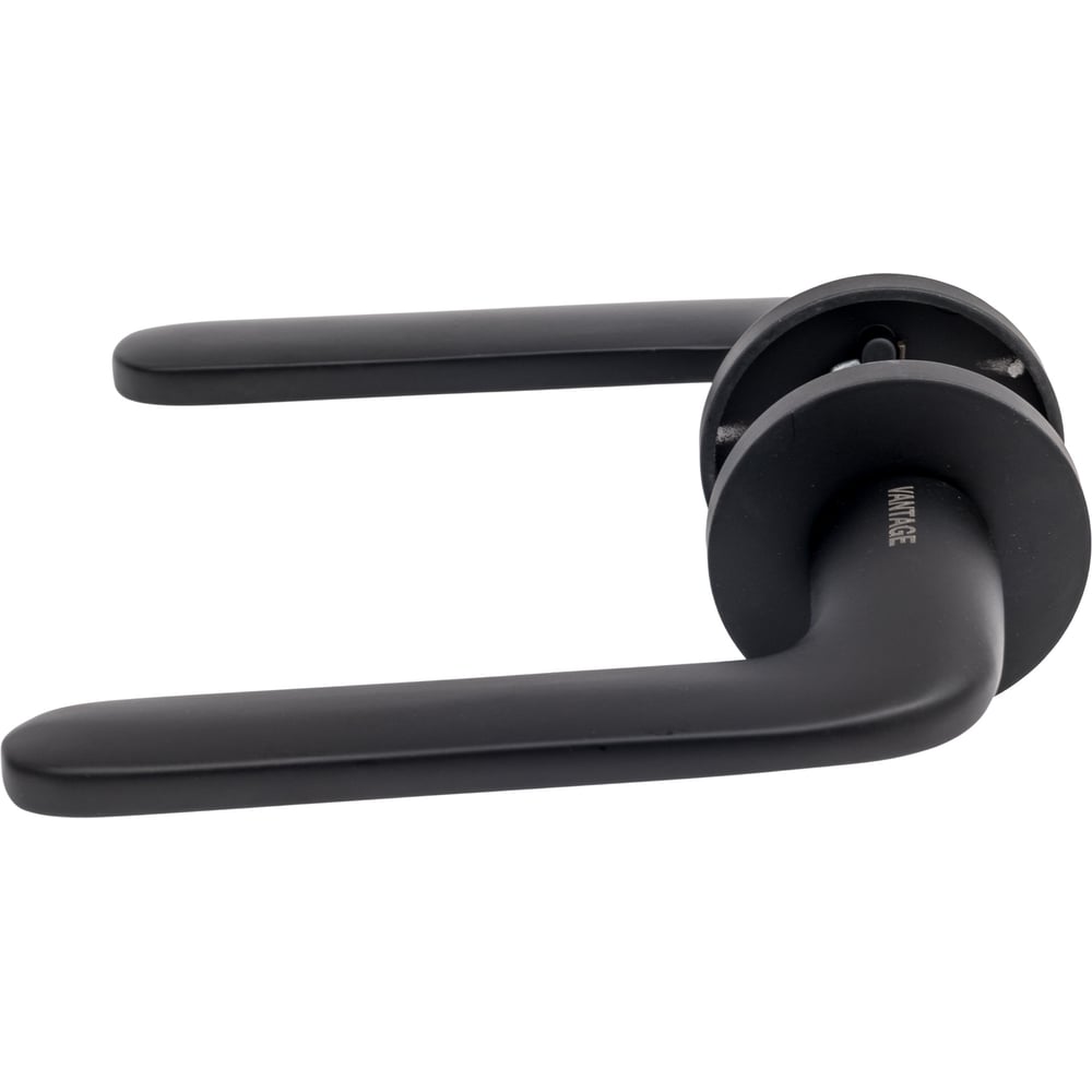 Изображение товара Дверные ручки Вантаж алюминиевые черные V34BL-2 SL для межкомнатных дверей