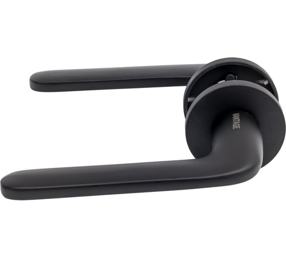 Изображение товара Дверные ручки Вантаж алюминиевые, черный V34BL-2 SL