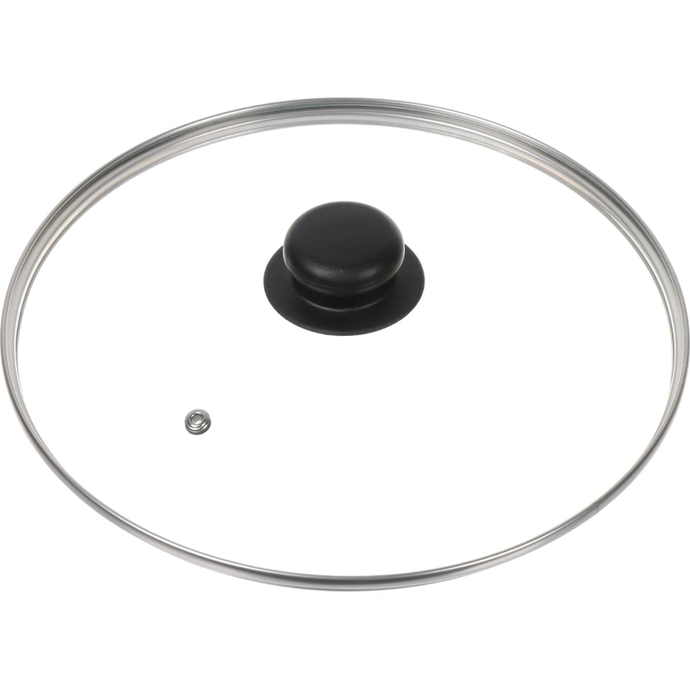 Изображение товара Крышка для посуды DANIKS 26 см стекло металлический обод бакелит черная