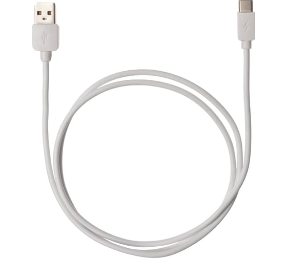 Изображение товара Дата-кабель TDM ELECTRIC ДК 5, USB - USB Type-C, 1 м, белый, SQ1810-0305