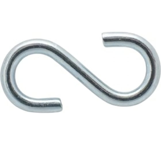 Изображение товара Крюк МЕТАЛЛСЕРВИС s-образный, цинк, 3 мм, 100 шт. пакет мс 1247804