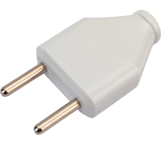 Изображение товара Разборная вилка General Lighting Systems 6А плоская без заземления белая IP20 GRV-P-6-F-W-IP20 470506