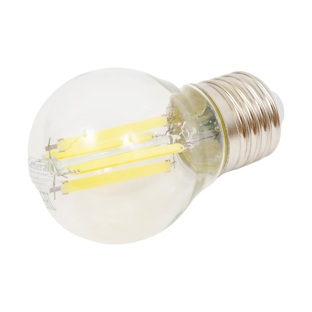 Изображение товара Светодиодная лампа G45 15Вт E27 холодный белый 6500К шар прозрачная