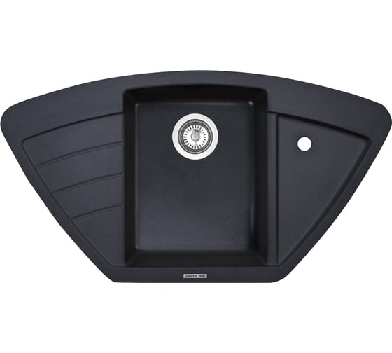 Изображение товара Кухонная мойка Zigmund & Shtain ECKIG 900 Черный базальт ЦБ-00000150