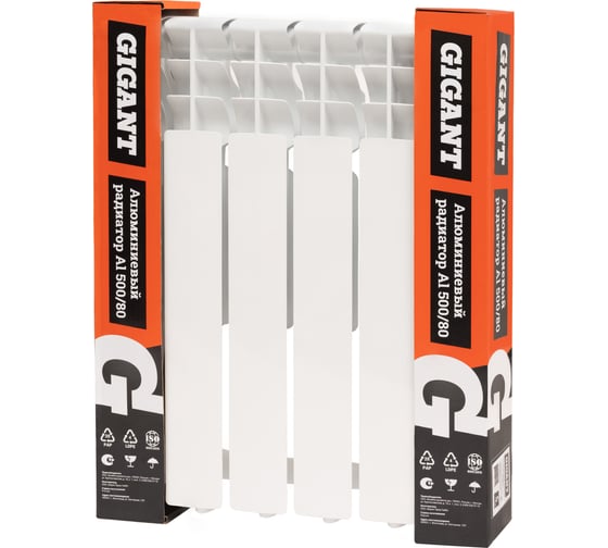 Изображение товара Алюминиевый радиатор Al 500/80 6 секций Gigant GRA58-6