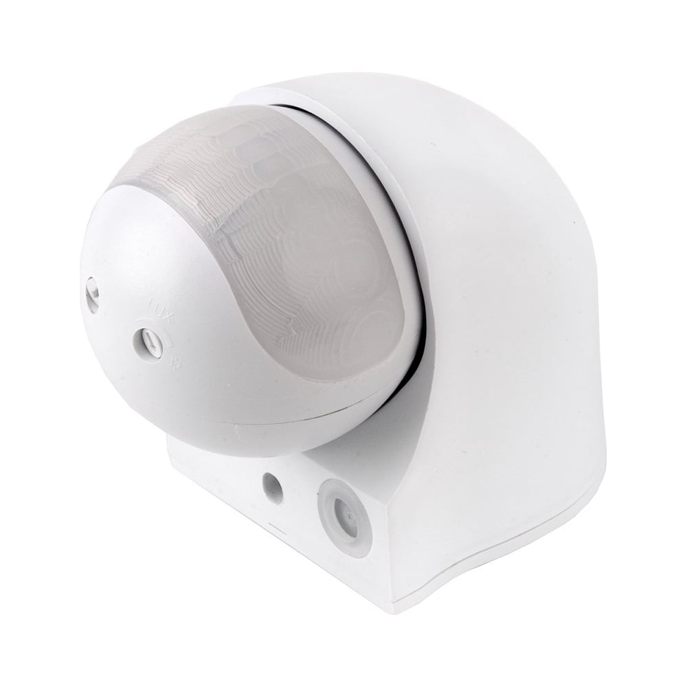 Изображение товара Датчик движения инфракрасный настенный General Lighting Systems радиус 12 м 1200Вт min - 10 сек. max - 12 мин белый 475801