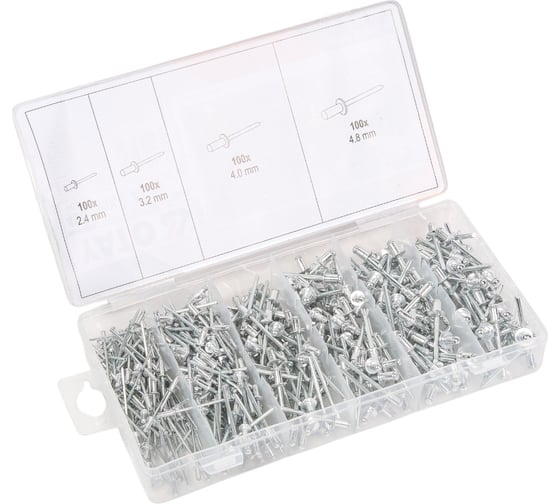 Изображение товара Набор алюминиевых заклепок YATO 400 шт. YT-36420