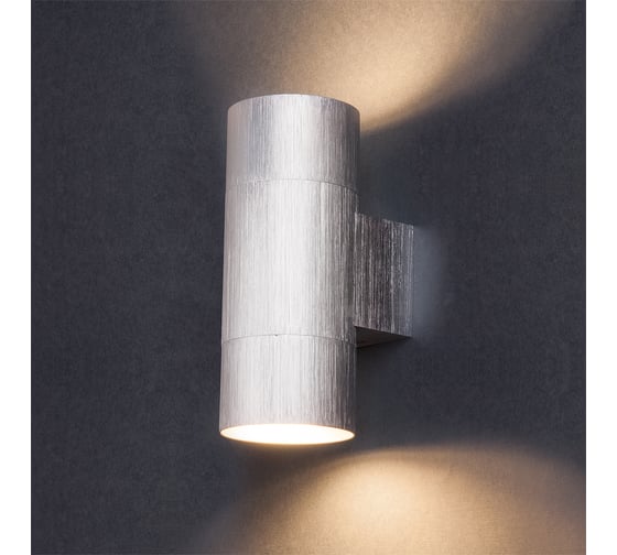 Изображение товара Фасадный светильник General Lighting Systems двойной GU10, 170х100х70мм, металл, круг, хром IP20 GWL-2MR16-M-IP20 661324