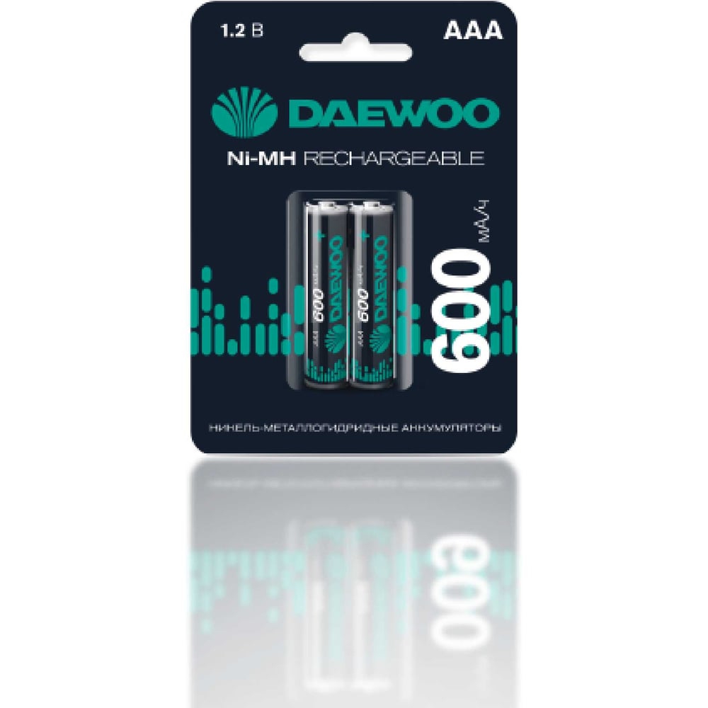 Изображение товара Аккумулятор DAEWOO AAA/HR03 1.2В 600мАч Ni-MH 2шт