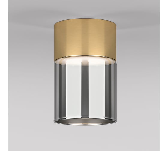 Изображение товара Потолочный светодиодный светильник Elektrostandard 10w 4000к 25047/led латунь/дымчатый a064708