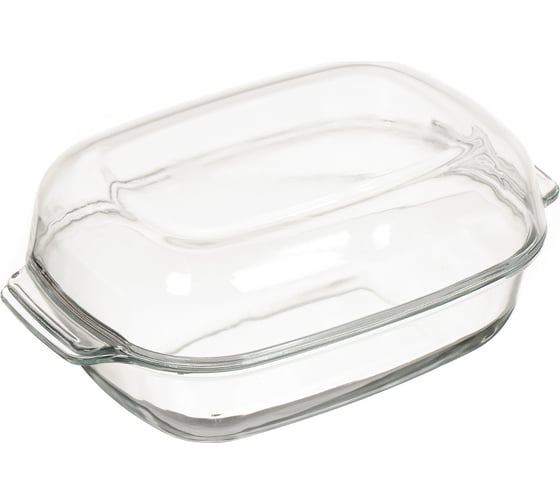 Изображение товара Кастрюля DANIKS стекло, 22.6x34.5x14.3 см, 5.7 л, прямоугольная, с крышкой 338626