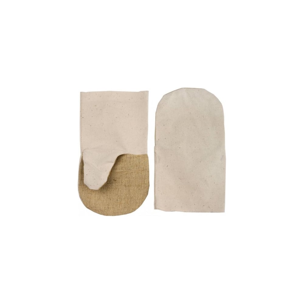 Изображение товара Аппретированные хлопковые рукавицы ООО ЛидерТекс БН-05 плотность 230гр, с брезентовым наладонником (11235) 4670070000178