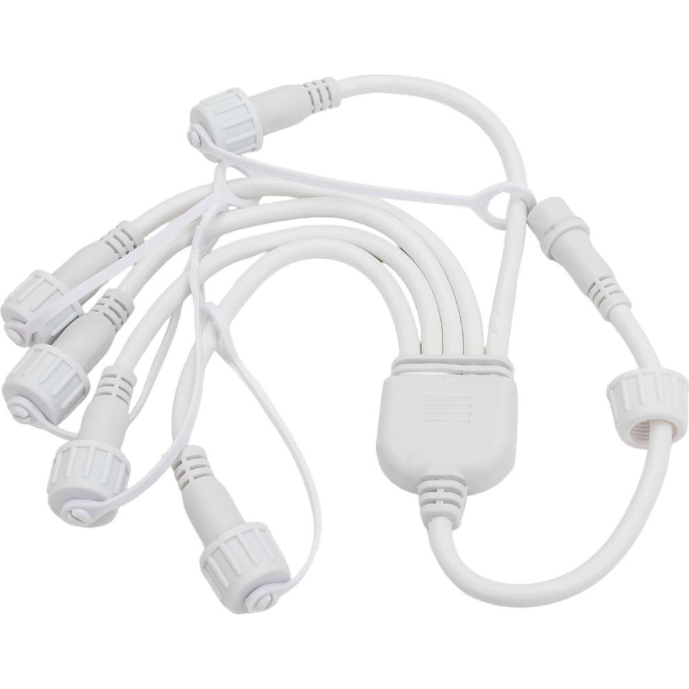 Изображение товара Разветвитель TEAMPROF 2 pin 1-5 белый IP65 из ПВХ