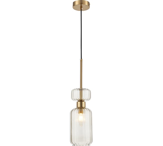 Изображение товара Подвесной светильник ESCADA 1141/1S E14х60W, Antigue copper/Beige 1141/1S Beige