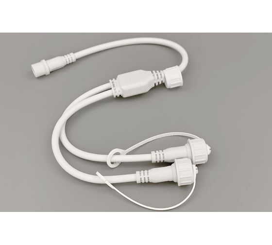 Изображение товара Разветвитель TEAMPROF 2 pin, 1-2, белый TPF-SC2/1-2-W