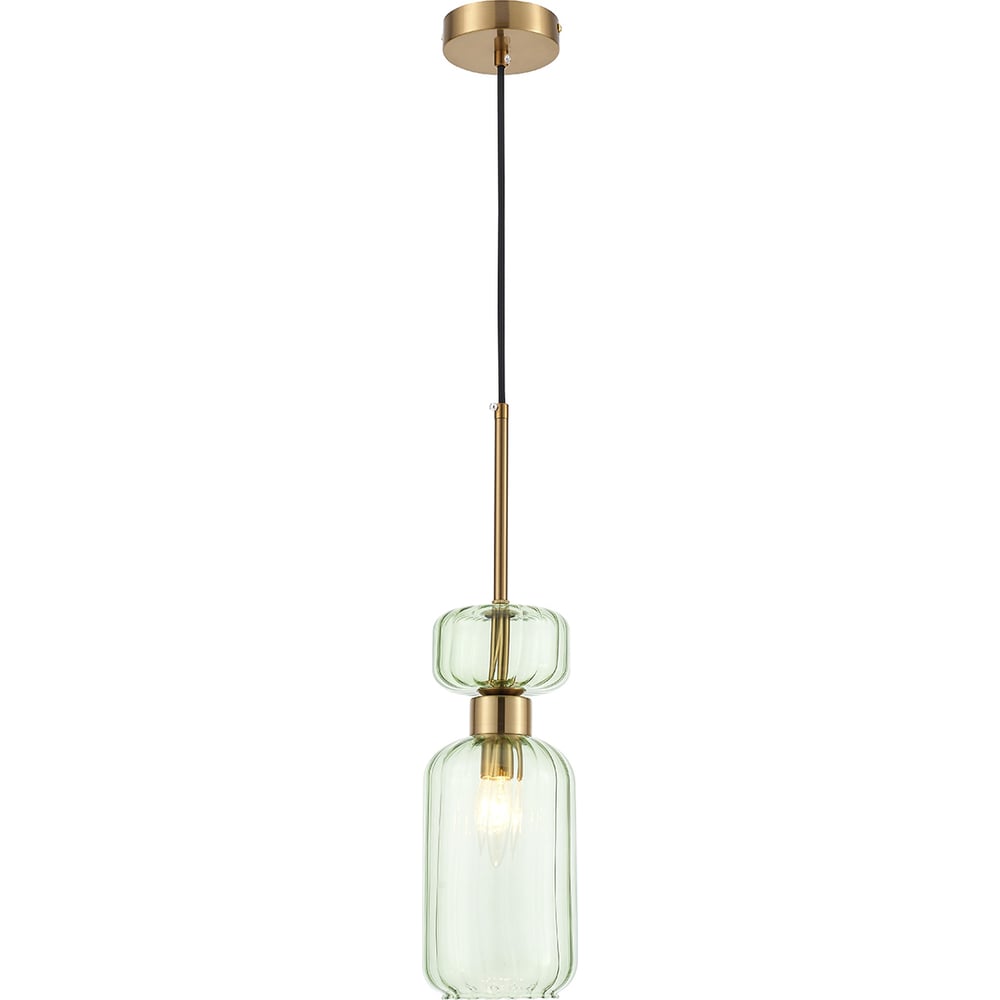 Подвесной светильник ESCADA 1141/1S E14х60W, Antigue copper/Green 1141/1S Green