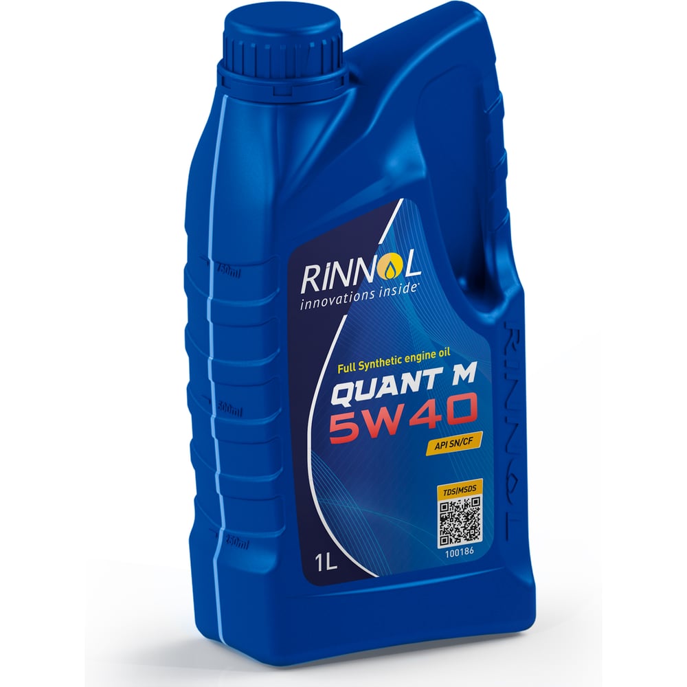 Изображение товара Моторное масло RINNOL QUANT M 5W-40 синтетическое 1л для легковых дизельных и бензиновых двигателей