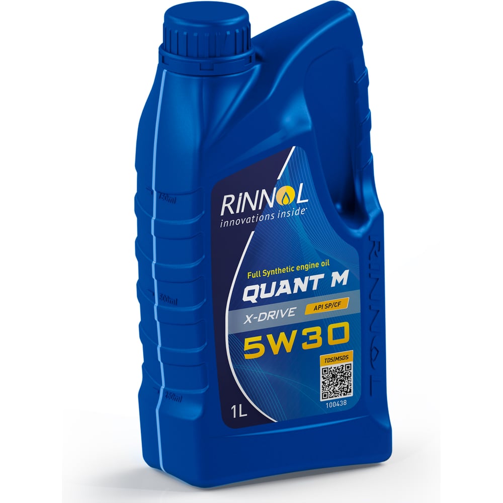 Изображение товара Моторное синтетическое масло RINNOL QUANT М X-DRIVE 5W-30 1л для легковых автомобилей Изображение товара Моторное синтетическое масло RINNOL QUANT М X-DRIVE 5W-30 1л для легковых автомобилей