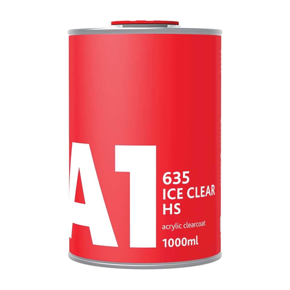 Изображение товара Двухкомпонентный акриловый лак A1 635 ICE CLEAR 1 л с отвердителем для кузовных работ