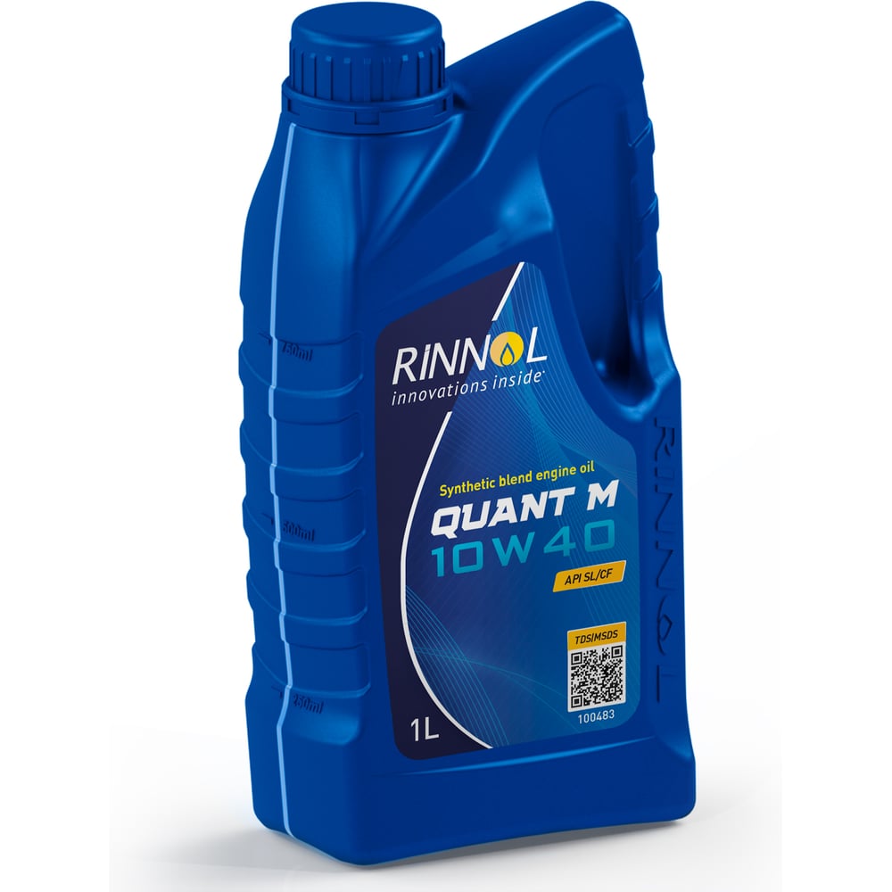 Изображение товара Моторное масло RINNOL QUANT M полусинтетическое, 10W-40, 1 л 100483 Изображение товара Моторное масло RINNOL QUANT M полусинтетическое, 10W-40, 1 л 100483