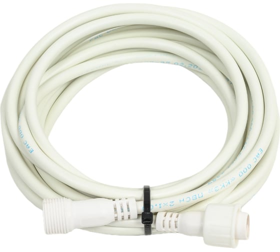 Изображение товара Удлинитель TEAMPROF 5 м, 2 pin, белый TPF-EC2-5-W