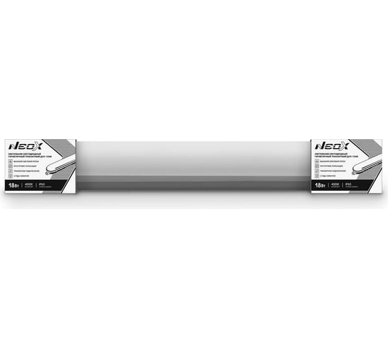 Изображение товара Светодиодный транзитный светильник Neox герм ДСП-159Т 18Вт 4000К 105лм/Вт 1890Лм 625x75x70мм IP65 4690612038070