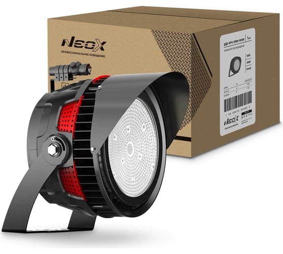 Изображение товара Светодиодный прожектор Neox ДДО-SPFL 500Вт 100-277В 5000К 65000Лм 130лм/Вт 45 градусов IP66 4690612040066