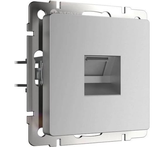 Изображение товара Телефонная розетка WERKEL WL06 RJ 11 серебряный a029833