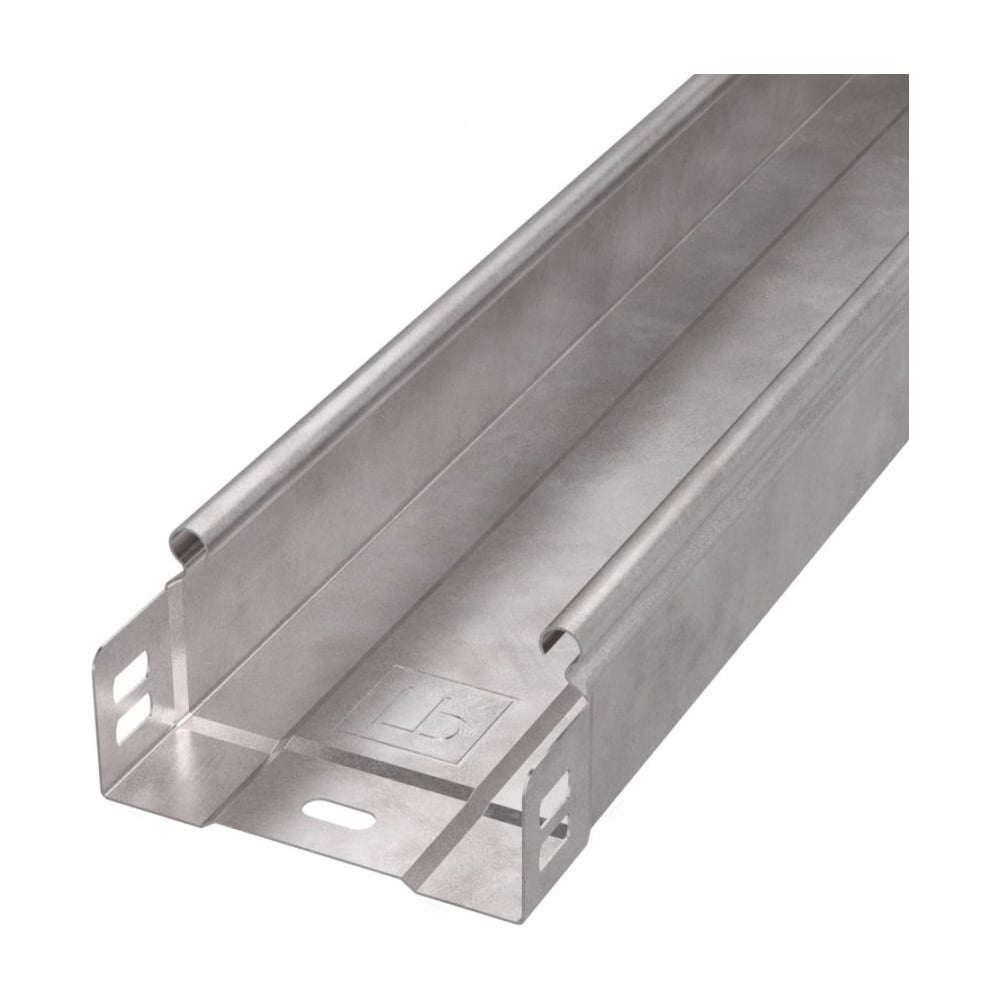 Изображение товара Неперфорированный металлический лоток Промрукав 100x50x3000 мм 3 м c горячим цинкованием