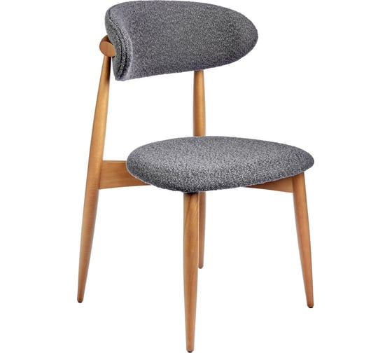 Изображение товара Стул BRADEX lucas темно-серый букле, с ножками цвета орех RF 0548