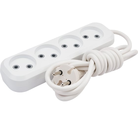 Изображение товара Сетевой удлинитель ПЕРЕСВЕТ+ Р/С-4 шнур ПВС 2*1- 2м 4620003921568