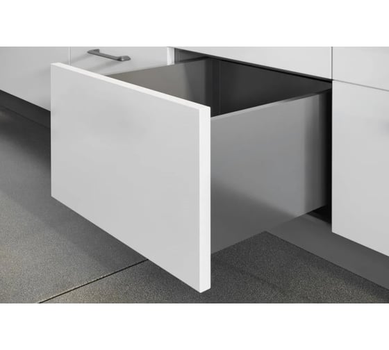 Изображение товара Выдвижной ящик GTV AXIS PRO push to open L-300 мм, высокий H-200 мм, антрацит PB-AXISPRO-P2O-KPL300D