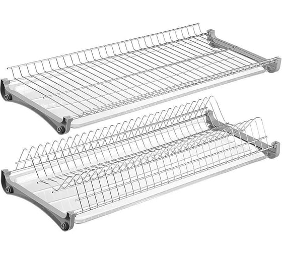 Изображение товара Сушилка для посуды GTV  ВАРИАНТ 3 L-700 мм хром, для плиты 16-18 мм OC-2PV370-02-18