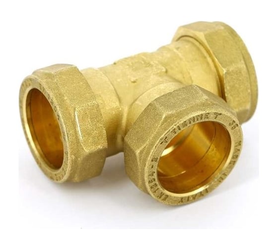 Изображение товара Тройник Tiemme 28x28x28 (обжим) 1000060/1007G282828