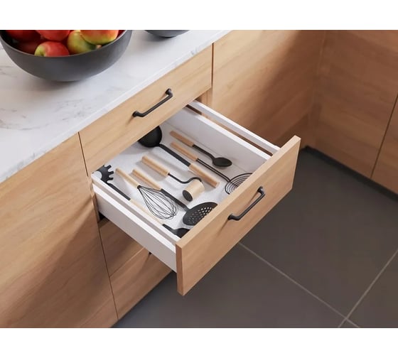 Изображение товара Выдвижной ящик GTV Модерн Бокс PRO L-400, средний H-135 мм, белый PB-MBPRO-KPL400B1