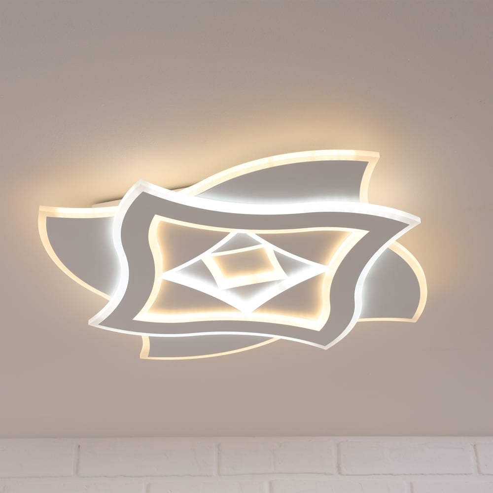 Изображение товара Потолочная светодиодная люстра Schaffner Gameto 62097-500 с пультом и регулировкой цвета