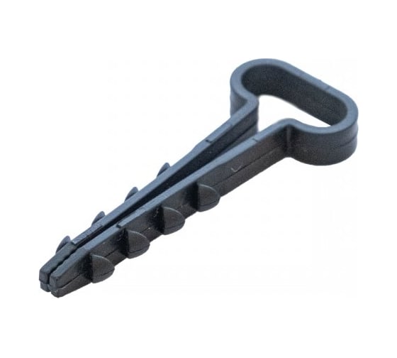 Изображение товара Дюбель-хомут для плоского кабеля Промрукав 6-12 мм, черный, 100 шт. PR08.6960