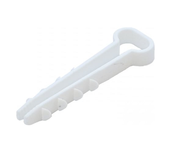 Изображение товара Дюбель-хомут для плоского кабеля Промрукав 5-10 мм, белый, 100 шт. PR08.6955