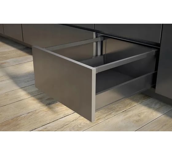 Изображение товара Выдвижной ящик GTV Модерн Бокс PRO L-350, высокий H-199 мм, антрацит PB-MBPRO-KPL350C